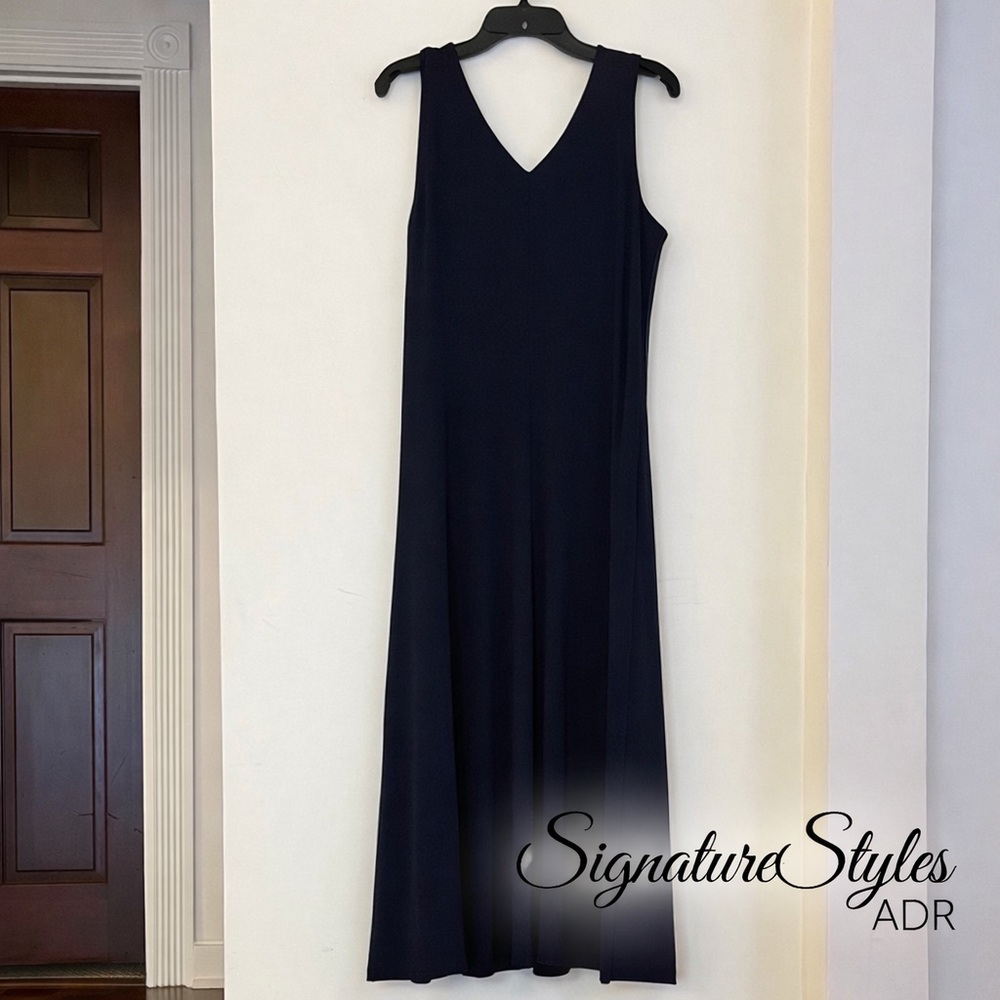 Chico’s Elegant Black Maxi Dress – Size Medium